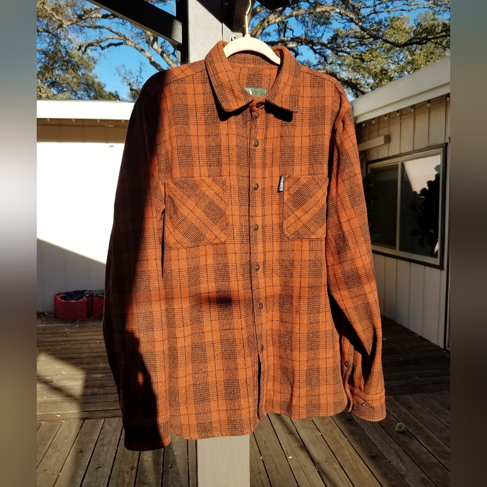 Outback trading companies thick orange flannel